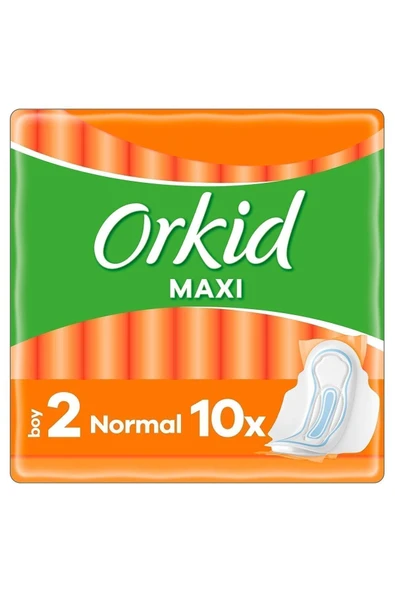 Orkid Maxi Hijyenik Ped Normal 10 Adet Tekli Paket