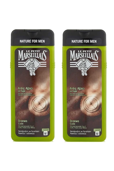 Le Petit Marseillais Ardıç Ağacı Ve Füjer Men Duş Jeli 400 ml X2