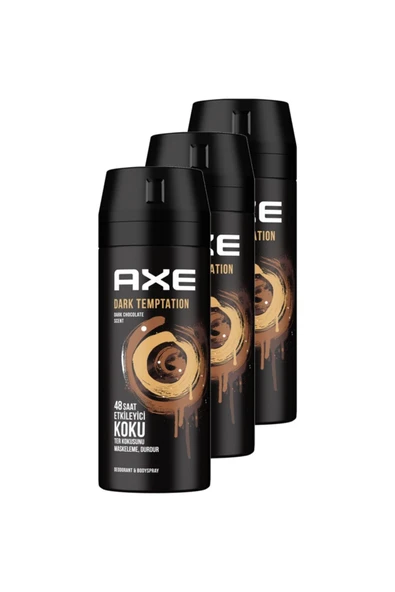 Axe Erkek Deodorant Dark Temptation 150 mll 3'lü Avantaj Paketi  8690637981494-003 ürün görseli 1