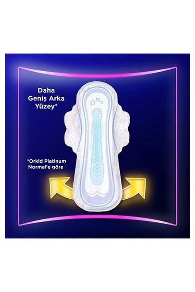 Orkid Platinum Gece Ekstra (BOY 4) 10 Adet Hijyenik Ped - 6