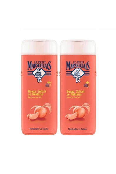 Le Petit Marseillais Le Petıt Marseılıaıs 2*400ml Duş Jeli Beyaz Şeftali