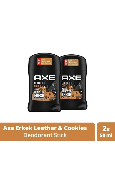 Axe Leather & Cookies Erkek Deodorant Stick 50 ml X2