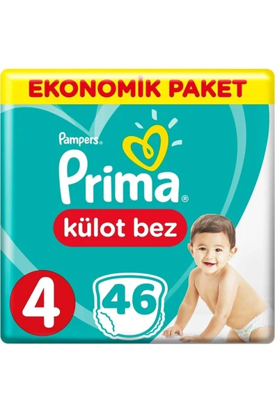 Prima Külot Bebek Bezi Beden:4 8-14kg Maxi 46 Adet Ekonomik Paket ürün görseli