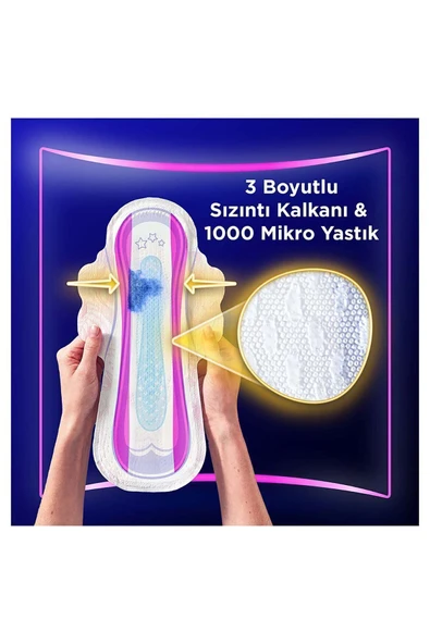 Orkid Platinum Gece Ekstra Plus (BOY 5) 20 Adet Hijyenik Ped - 3