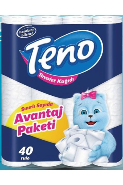 Teno 40'lı Çift Katlı Tuvalet Kağıdı