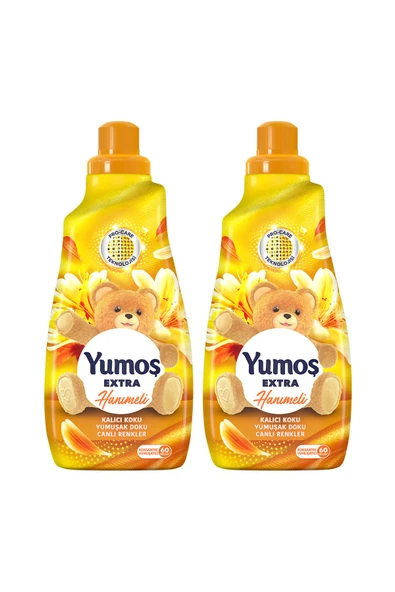 Yumoş Extra Konsantre Çamaşır Yumuşatıcısı Hanımeli 1440 ml 60 Yıkama 2 Adet - 5