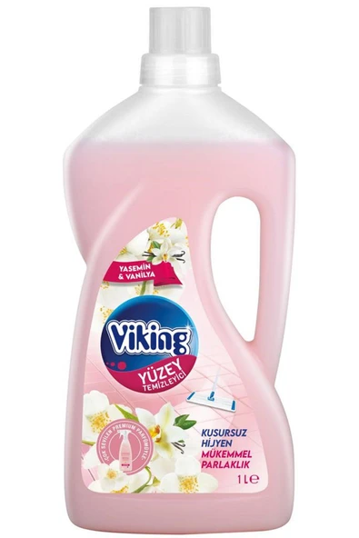 Viking Yüzey Temizleyici 1 Litre Yasemin & Vanilya Kokulu ( Çok sevilen Premium Parfümüyle )