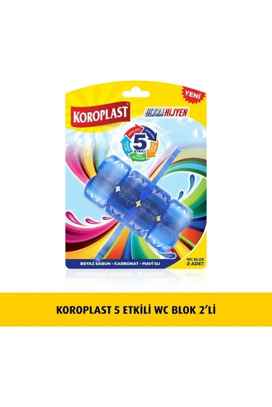 Koroplast Wc Blok 5 Etkili 2 X 50 Gr x 3 Paket - 2