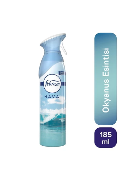 Febreze Hava Ferahlatıcı Sprey Oda Kokusu Okyanus Esintisi 185 ml