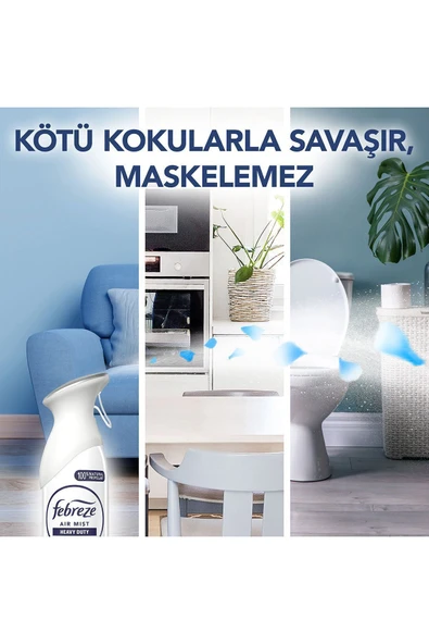 Febreze Hava Ferahlatıcı Sprey Oda Kokusu Ağır Kokular 185 ml - 6