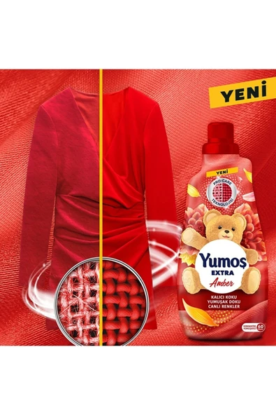 Yumoş Extra Çamaşır Yumuşatıcısı Amber 1440 Ml 2 Adet - 5