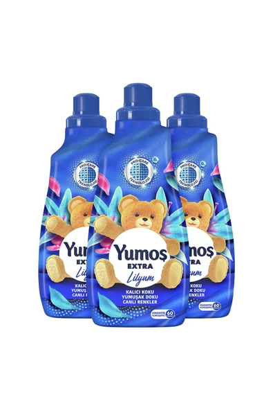 Yumoş Extra Konsantre Çamaşır Yumuşatıcısı Lilyum 1440 ml 60 Yıkama 3 Adet - 8