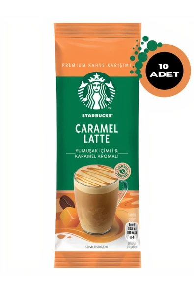 Starbucks Caramel Latte Premium Kahve Karışımı 23 G X 10 Adet