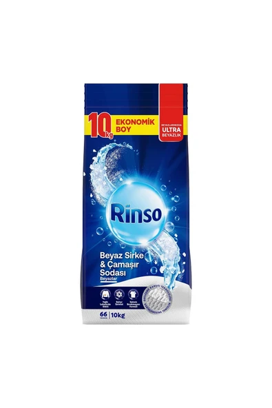 Rinso Beyaz Sirke Ve Çamaşır Sodası Beyazlar Için Toz Deterjan 10 Kg X1 - 2