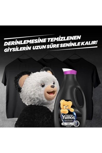 Unilever Yumos Sıvı Deterjan Siyahlar Için Canlandırıcı Bakım 1690 ml X 6 ADET - Resim 2