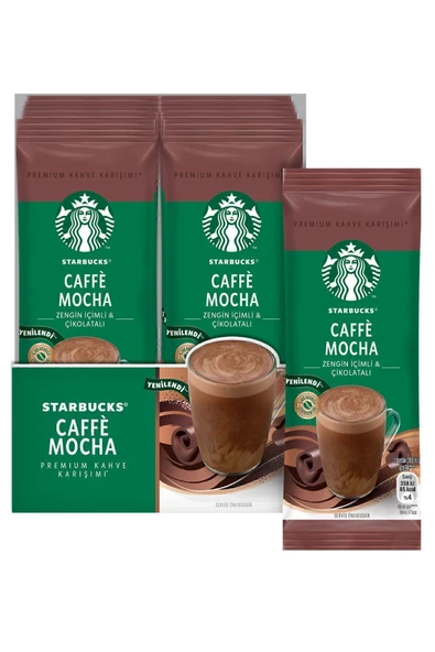 Starbucks Caffe Mocha Premium Kahve Karışımı 22 Gr X 10 Paket