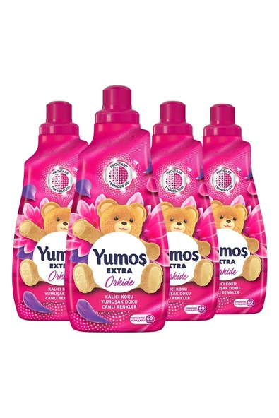 Yumoş Extra Konsantre Çamaşır Yumuşatıcısı Orkide 1440 ml 60 Yıkama 4 Adet - 2