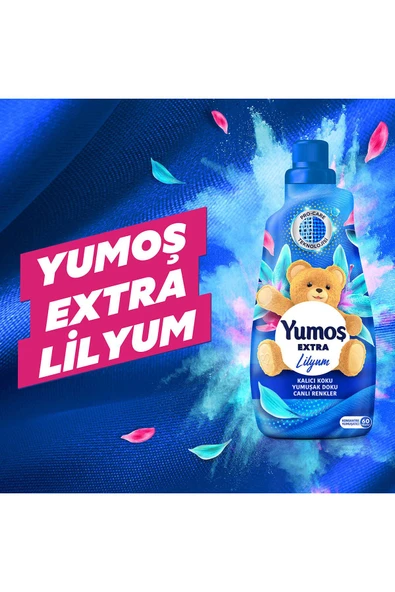 Yumoş Extra Konsantre Çamaşır Yumuşatıcısı Lilyum 1440 ml 60 Yıkama 2 Adet - 4