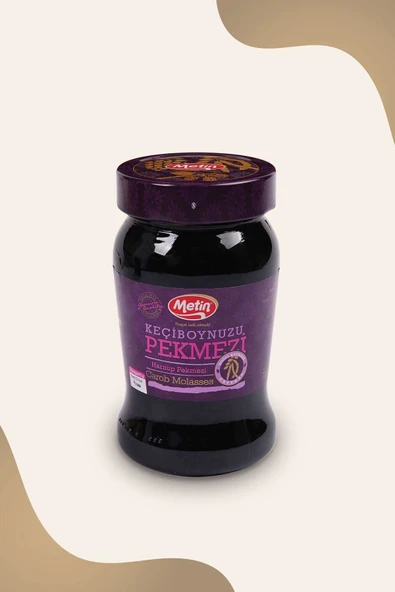 METIN METİN 700 gr  Cam Kavanoz Keçiboynuzu (Harnup) Pekmezi - Resim 2