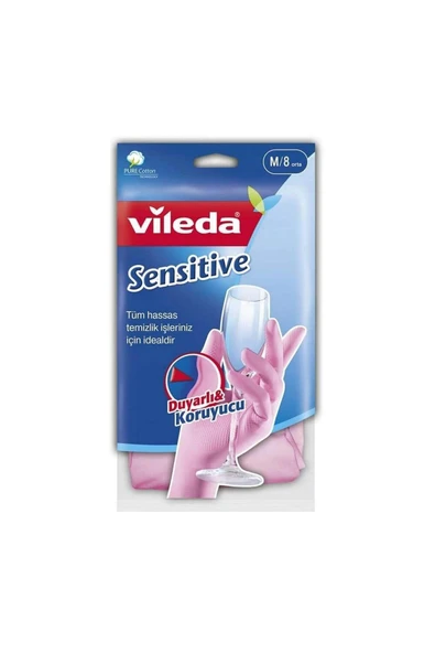 Vileda Sensitive Eldiven No 9 Büyük Boy - Resim 2
