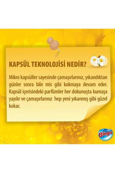 Bingo Soft Konsantre Çamaşır Yumuşatıcısı Nergis 1440 ml X 4 Adet - 7