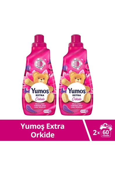 Yumoş Extra Konsantre Çamaşır Yumuşatıcısı Orkide 1440 ml 60 Yıkama 2 Adet - 3