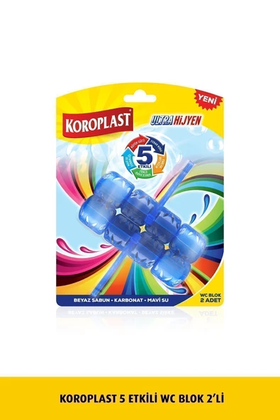 Koroplast 5 Etkili WC Blok 2'li