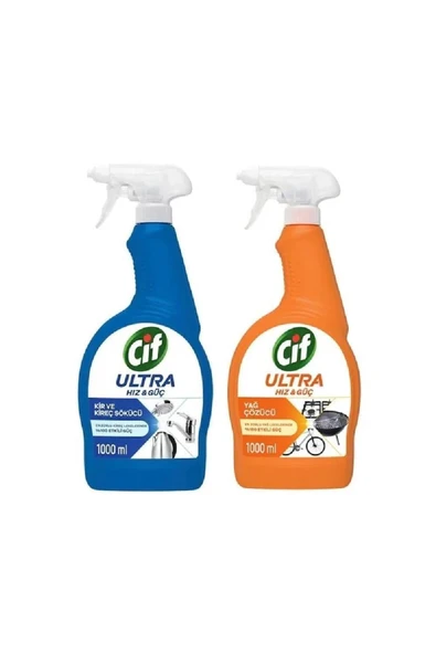 Cif Sprey Mutfak 1000 ml Banyo 1000 ml