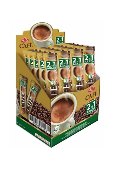 Afia Klasik Sekersiz 2 İn 1 Cafe 12 gr ürün görseli 1