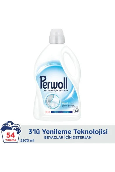 Perwoll Sıvı Deterjan 54wl (2,97L) Beyaz 3l