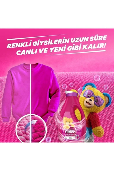 Unilever Yumoş Sıvı Deterjan Renkliler Için Canlandırıcı Bakım 1690 ml - 6