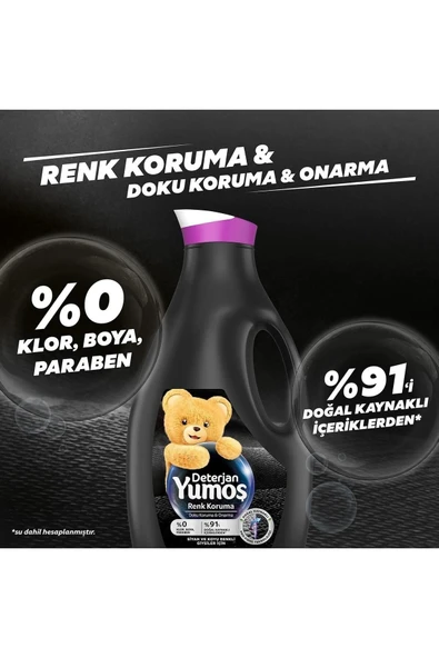 Unilever Yumos Sıvı Deterjan Siyahlar Için Canlandırıcı Bakım 1690 ml X 6 ADET