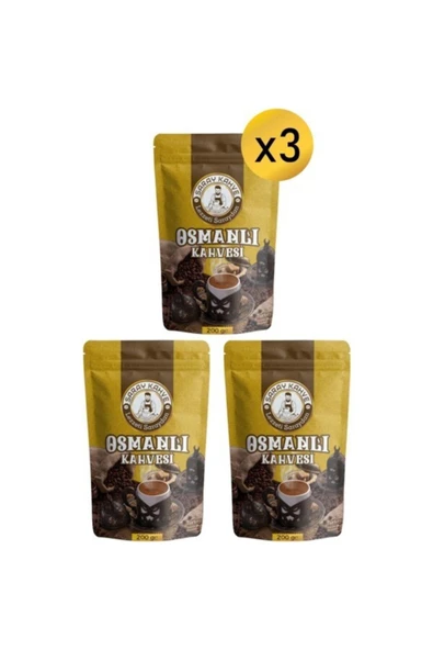 Saray Osmanlı Kahvesi 200 Gr 8 Karışımlı 3'lü Set