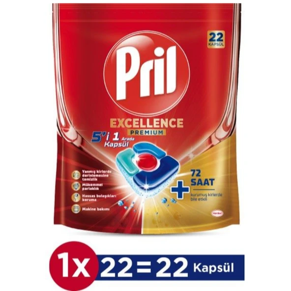 Pril PRIL BUL.MAK EXC 5 İ 1 ARADA 22 TABLET