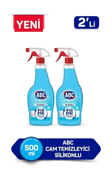 ABC Cam Temizleyici Silikonlu 500ml X2