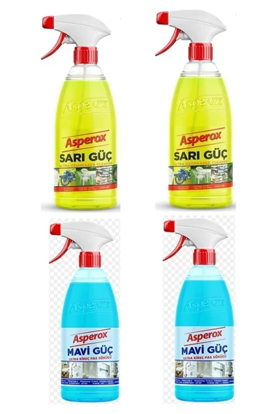ASPEROX Ultra Sarı Güç Yağ Sökücü 1 Lt X4 Adet
