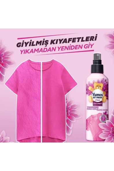 Yumoş Jet Fresh Giysi Spreyi Orkide 200 ml 2 Adet - Resim 4