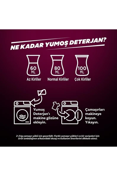 Unilever Yumos Sıvı Deterjan Siyahlar Için Canlandırıcı Bakım 1690 ml X 6 ADET - Resim 5