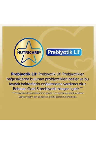Bebelac Gold 3 Devam Sütü 800 gr - 7