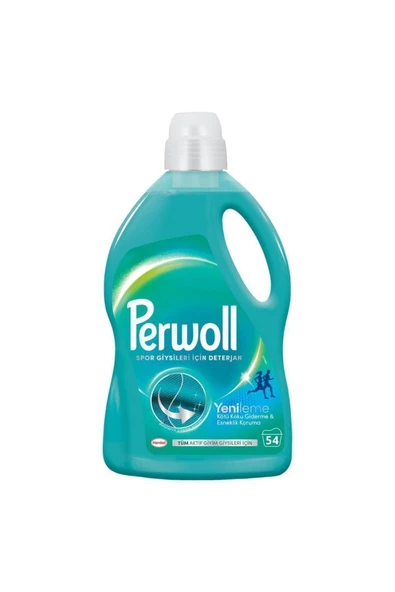 Perwoll Sıvı Deterjan Sport 2.97L (54 Yıkama) – Spor Giysiler İçin Özel Formül - 2