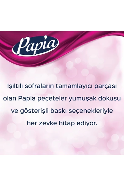 Papia Dekor 20'li Peçete (6 PAKET X 20 YAPRAK) - 7