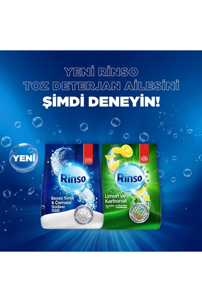 Rinso Beyaz Sirke Ve Çamaşır Sodası Beyazlar Için Toz Deterjan 10 Kg X1 - 8