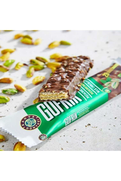 Kahve Dünyası Gofrik Fıstık Parçalı Fıstık Ezmeli Sütlü Çikolata 33 gr 8 (ADET) - 2