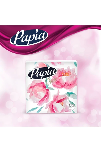 Papia Dekor 20'li Peçete (6 PAKET X 20 YAPRAK) - 4