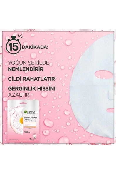 Garnier Nem Bombası Dinlendirici Kağıt Yüz Maskesi 28 Gr - 4