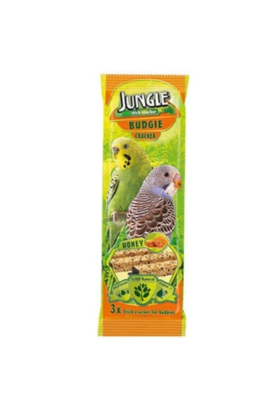 Jungle Ballı Muhabbet Kuşu Krakeri 3'lü