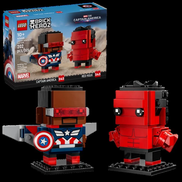 LEGO 40668 Kaptan Amerika ve Red Hulk Figürleri - Resim 2
