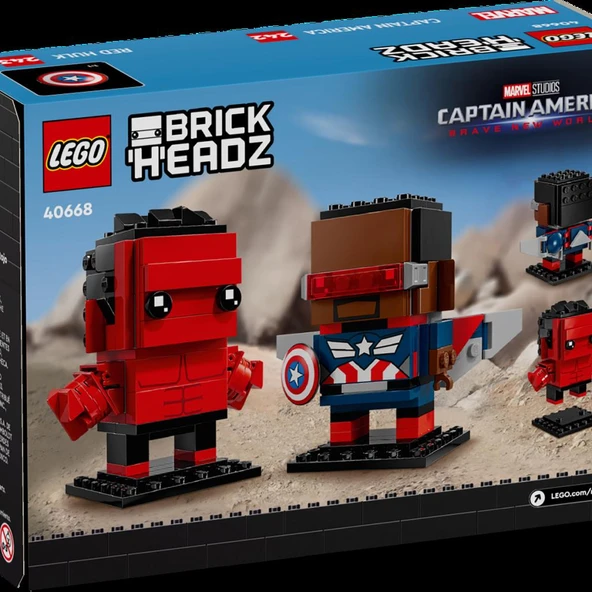 LEGO 40668 Kaptan Amerika ve Red Hulk Figürleri ürün görseli 1