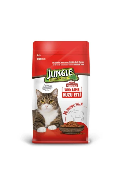 Jungle Kuzu Etli Yetişkin Kedi Maması 1.5 Kg