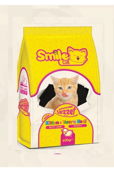 SMILE Cat Yavru Kuzulu Kedi Maması 400 gr